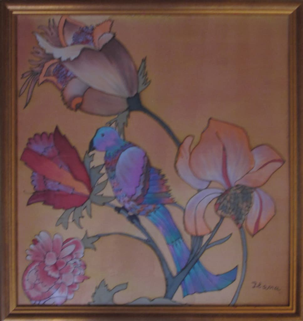 Bird and Flowers